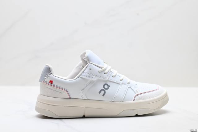 公司级On The Roger Clubhouse昂跑男网球鞋轻便休闲鞋舒适运动鞋 以经典网球文化为灵感，将复古设计与现代科技完美融合。这款鞋以象牙白为主色调，