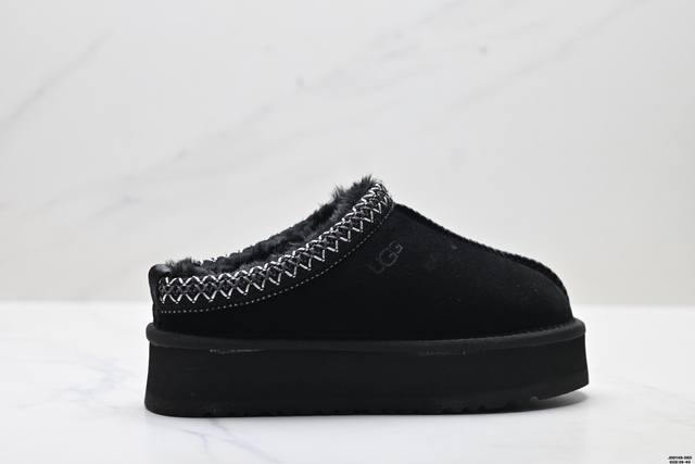 真标Ugg Tazz 舒适柔软时尚 耐磨增高保暖 民族风一脚蹬保暖雪地靴 货号:1122553 尺码:36-40 Id:Jdd149-De D