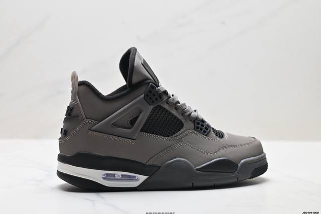 公司级Nike Air Jordan 4 Retro 耐克迈克尔 乔丹Aj4代中帮复古休闲运动文化篮球鞋 原厂材料Tpu超Q弹网格材质 缜密拉帮及中底钢印细节