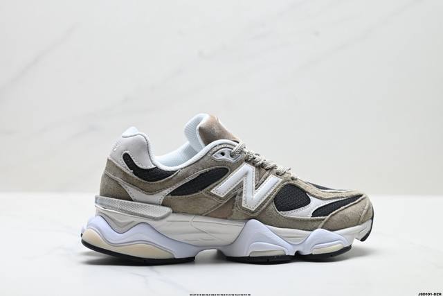 公司级New Balance 9060系列 新百伦 复古休闲运动慢跑鞋 鞋面大身由空间双格及磨砂鞋面拼接而生 采用大面积网眼以及麂皮材质覆盖鞋身 还原经典气质
