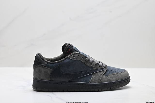 公司级Nike Air Jordan 1 X Travis Scott Aj1倒勾 乔一倒钩 耐克 低帮文化篮球鞋 完美品质出货 细节如图所示 鞋面切割工整 冲