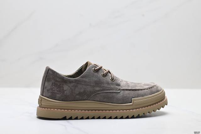 公司级Cat卡特 磨砂皮 时尚潮流 都市通勤 柔软细腻 舒适软弹户外出行 百搭男士休闲皮鞋 货号:P717287 尺码:39-44 Id:Jhd093-Dzr