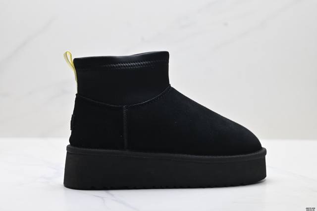 公司级Ugg牛反绒 防水 舒适百搭 厚底 显高显瘦 复古英伦风 短筒雪地靴 货号:1016-1 尺码:35-40 Id:Jhd170-Dzr