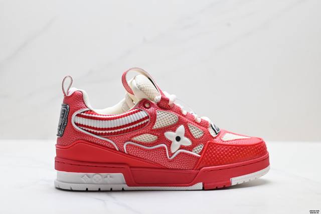真标Louis Vuitton Trainer Sneaker Low 全新 Lv 路易威登 休闲运动文化百搭板鞋 尺码:39-45 Id:Jgd129-Dzr