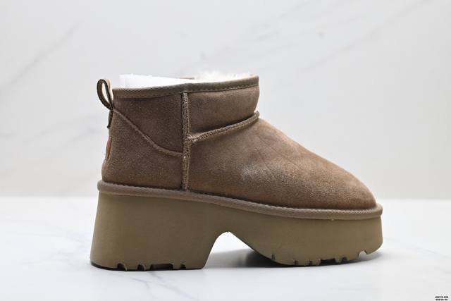 公司级Ugg降温加绒保暖抗寒 防滑耐磨舒适英伦学院风 日常通勤外出游玩经典百搭时尚增高休闲 高筒雪地靴 货号:8618 尺码:35-40 Id:Jhd170-D