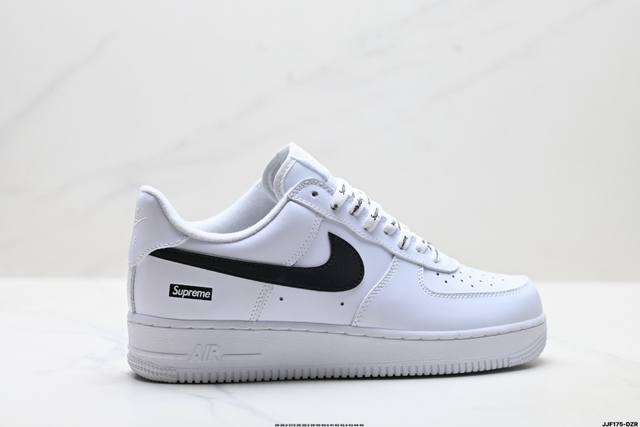 真标耐克Nike Air Force 1‘07 空军一号低帮百搭休闲运动板鞋。柔软、弹性十足的缓震性能和出色的中底设计，横跨复古与现代的外型结合，造就出风靡全球