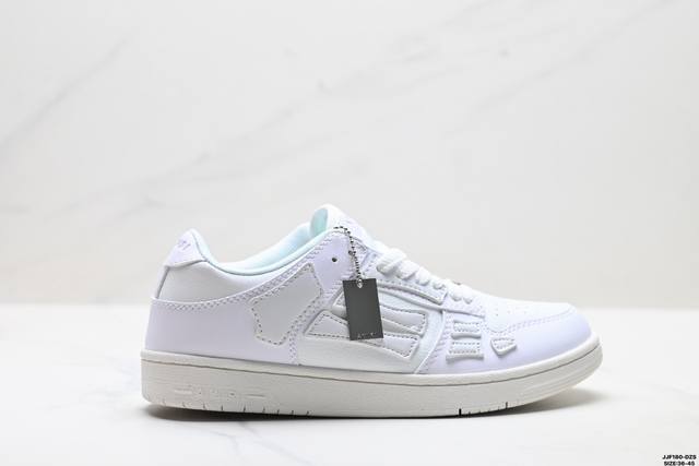 真标Amiri Skeleton Low-Skel Top Sneakers 埃米尔 骨骼系列 低帮 经典百搭休闲运动板鞋 尺码:36-45 Id:Jjf180