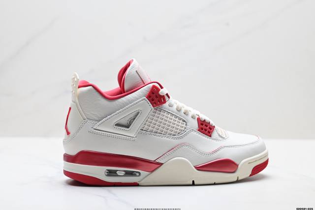纯原Nike Air Jordan 4 Retro 耐克迈克尔 乔丹Aj4代中帮复古休闲运动文化篮球鞋 原厂材料Tpu超Q弹网格材质 缜密拉帮及中底钢印细节 组