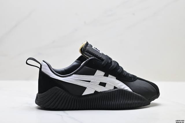 公司级Onitsuka Tiger鬼塚虎 Acromount 百搭舒适 复古运动耐磨 低帮休闲鞋 从20世纪70年代展开的陆上扣球中获得设计灵感 将具有复古感的