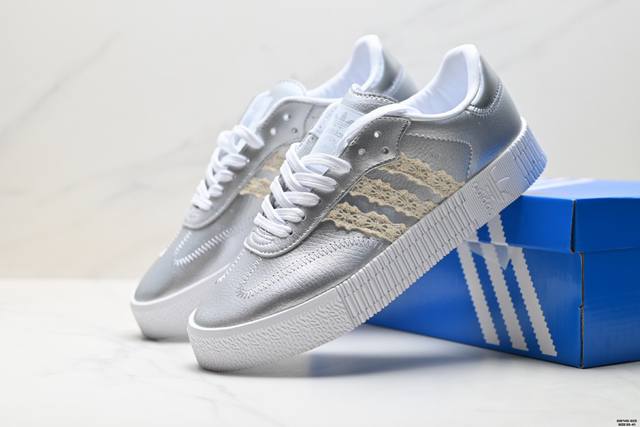 真标Adidas Originals Sambarose 阿迪达斯 防滑减震 低帮 板鞋 货号:Ee9017 Id:Dsf145-Dzs