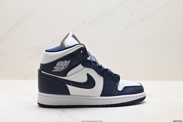 真标Nike Air Jordan 1 Retro Mid Aj1乔丹一代中帮经典复古文化休闲运动篮球鞋 货号:Ck6587-100 尺码:36 36.5 37