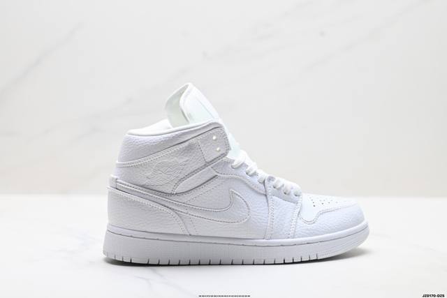 真标Nike Air Jordan 1 Retro Mid Aj1乔丹一代中帮经典复古文化休闲运动篮球鞋 货号:Ck6587-100 尺码:36 36.5 37