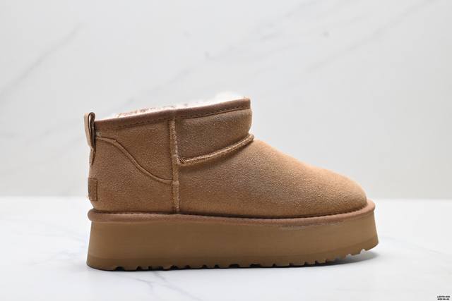 真标Ugg周冬雨同款厚底雪地靴女2025年新款皮毛一体增高短筒加绒保暖棉鞋 尺码:36-45 Id:Jjd178-Dzs