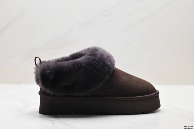 公司级Ugg Dakota 舒适柔软时尚 耐磨增高保暖 一脚蹬保暖雪地靴 货号:5125 尺码:35-40 Id:Jfd474-Dzh