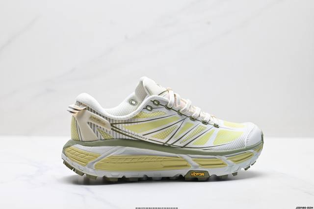 真标Hoka Mafate Speed 2玛法特 超轻厚底轻量山地跑步鞋 货号:1126851 尺码:36 36.5 37.5 38 38.5 39 40 40