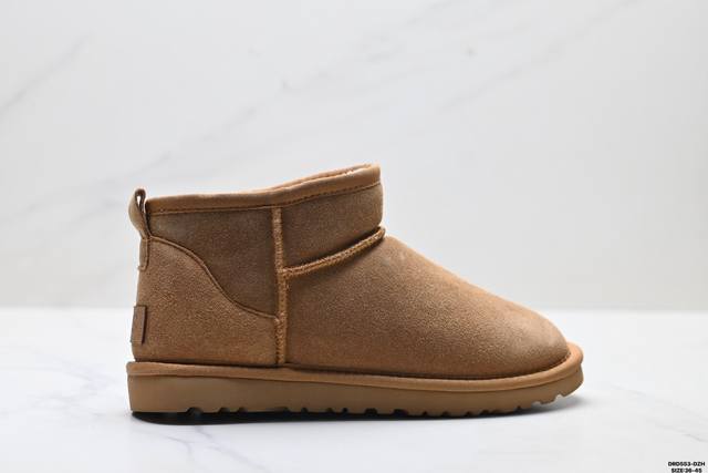 真标Ugg Dakota 舒适柔软时尚 耐磨增高保暖 中帮保暖雪地靴 尺码:36-45 Id:Drd553-Dzh