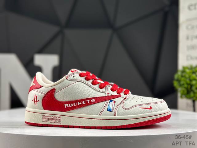 耐克 Aj1倒勾Travis Scott X Air Jordan 1 ” Reverse Mocha “ Aj1乔1 Ts 联名倒钩 低帮文化篮球鞋 完美品质