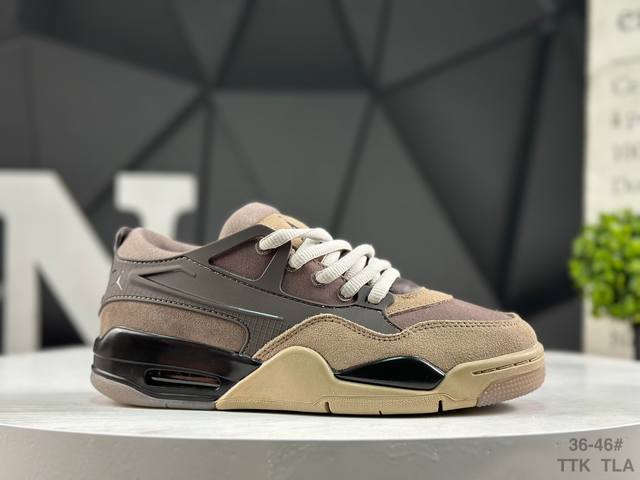 耐克 Nike Air Jordan 4 Rm 防滑 低帮 复古篮球鞋 橡胶耐磨防滑大底 原档案原楦数据开发 原盒配件 原厂中底钢印 正确版本 货号:Fq793