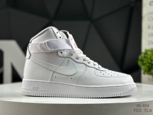 耐克 Nike Air Force 1 High 空军一号高帮板鞋纯白 货号：Cw2290-111 尺码：如图所示 Tcc Tla