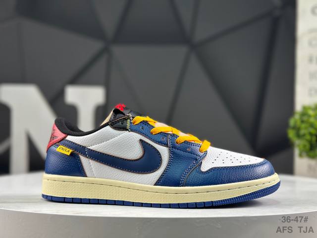 耐克 Nike Air Jordan 1 Low Aj1乔1 低帮潮流缓运动休闲板鞋。Aj1 低帮拼接 完美版型真头层牛皮# 内置缓震气垫 原鞋开模 拒绝公底