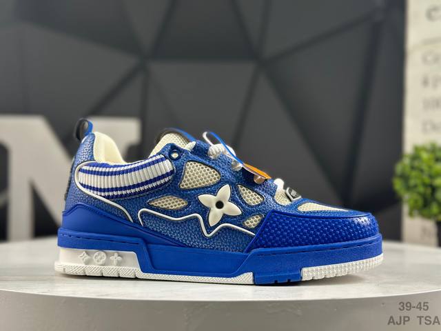 Lv 路易威登 Louis Vuitton Trainer Sneaker Low休闲运动文化百搭篮球板鞋 尺码：如图所示 Ajp Tsa