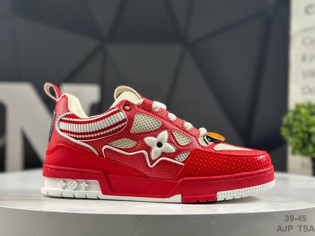 Lv 路易威登 Louis Vuitton Trainer Sneaker Low休闲运动文化百搭篮球板鞋 尺码：如图所示 Ajp Tsa