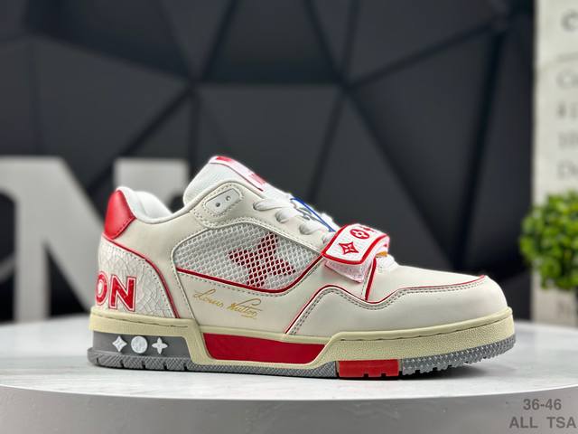 路易威登 Louis Vuitton Lv路易威登板鞋 乘风破浪的姐姐争先种草款,舒适透明底和百搭性霸屏整个时尚娱乐圈，正品1:1套楦复刻，细节调整完美主义！鞋