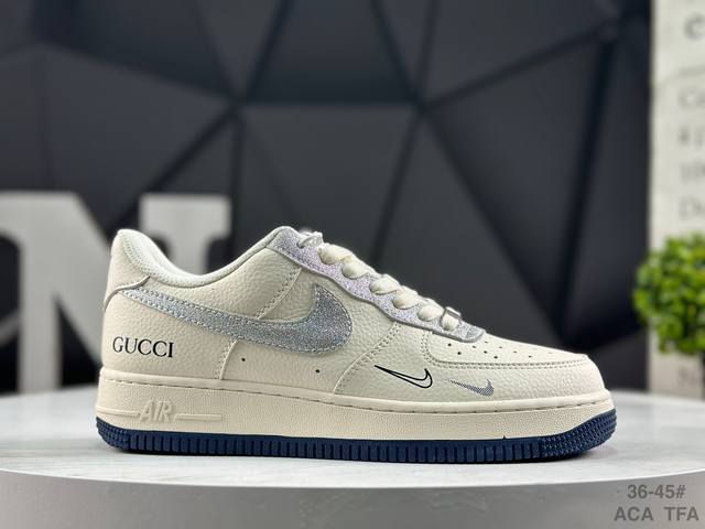 耐克 Air Force 1 Low’07 空军一号低帮休闲板鞋 定制皮料 原楦原纸板 纯正空军版型 内置全掌气垫 货号：Xs1958 546 尺码：如图所示