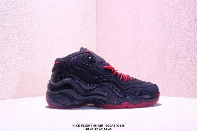公司级 耐克 新款 Nike Zoom Flight 96 Air Olympic 男子复古休闲运动篮球鞋 防滑轻便 中帮 男款。1996 Og Nike Ai