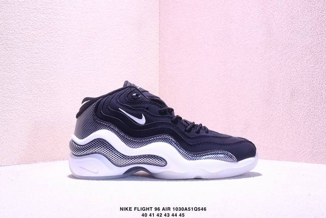 公司级 耐克 新款 Nike Zoom Flight 96 Air Olympic 男子复古休闲运动篮球鞋 防滑轻便 中帮 男款。1996 Og Nike Ai
