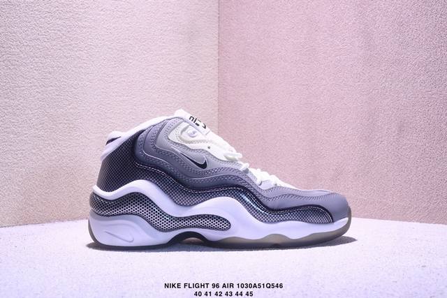 公司级 耐克 新款 Nike Zoom Flight 96 Air Olympic 男子复古休闲运动篮球鞋 防滑轻便 中帮 男款。1996 Og Nike Ai