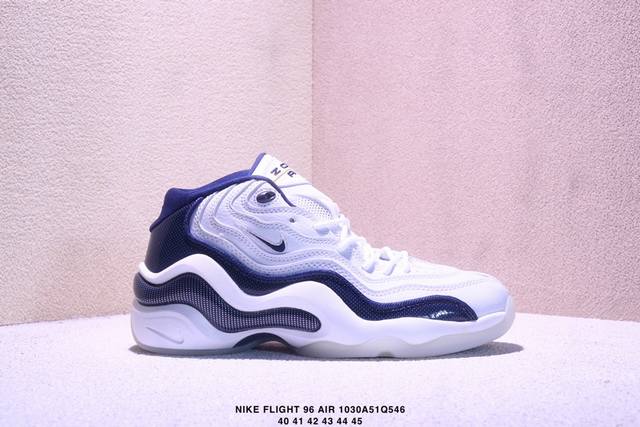 公司级 耐克 新款 Nike Zoom Flight 96 Air Olympic 男子复古休闲运动篮球鞋 防滑轻便 中帮 男款。1996 Og Nike Ai