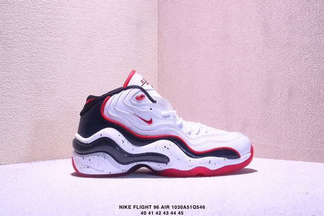 公司级 耐克 新款 Nike Zoom Flight 96 Air Olympic 男子复古休闲运动篮球鞋 防滑轻便 中帮 男款。1996 Og Nike Ai