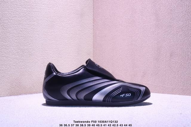 公司级Adidas Originals Taekwondo F50 阿迪达斯 运动舒适 防滑耐磨包裏性低帮 训练鞋 货号:Jr6403 尺码:36 36.5 3