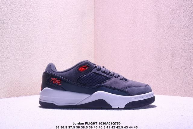 Who Decides War X Nike Jordan Flight Court Ate 搭防滑耐磨 低帮 耐克复古篮球鞋 货号:Ib4414- 尺码:36