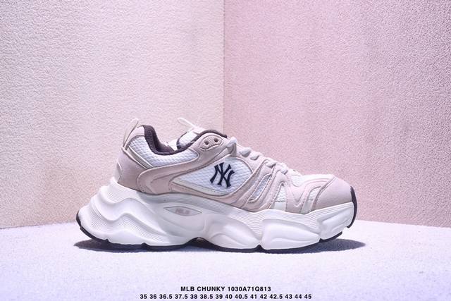 Mlb Chunky Liner Pocket Monogram人气单品 学长鞋系列低帮老爹风轻量增高厚底百搭休闲运动慢跑鞋高级街头休閒品牌Mlb公开了新推出的