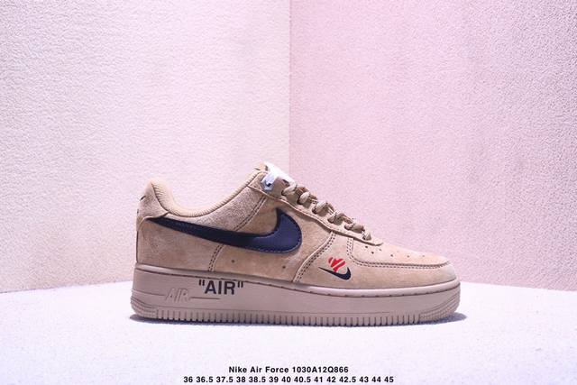 耐克Nike Air Force 1 Low 空军一号低帮百搭休闲运动板鞋。柔软、弹性十足的缓震性能和出色的中底设计，横跨复古与现代的外型结合，造就出风靡全球三