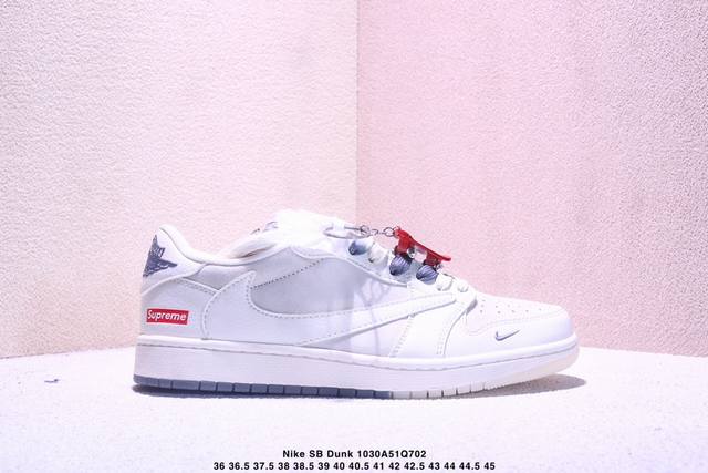海外爆款限量发售！Nike Sb Dunk Low “Supreme联名 英文米蓝水晶底” 高端定制 低帮休闲板鞋 定制鞋盒 大厂纯原品质出货 超高清洁度 皮料