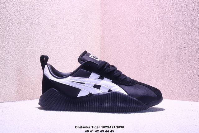 公司级Onitsuka Tiger鬼塚虎 Acromount 百搭舒适 复古运动耐磨 低帮休闲鞋 从20世纪70年代展开的陆上扣球中获得设计灵感 将具有复古感的