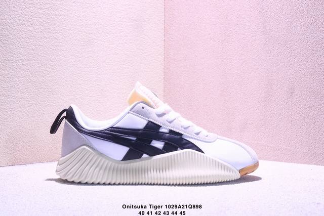 公司级Onitsuka Tiger鬼塚虎 Acromount 百搭舒适 复古运动耐磨 低帮休闲鞋 从20世纪70年代展开的陆上扣球中获得设计灵感 将具有复古感的