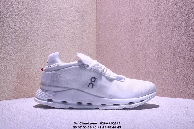 On Cloudzone X 4昂跑舒适百搭防滑耐磨 低帮休闲跑步鞋 昂跑运动品牌 开创于2010年 缓震着陆、强效回弹、轻柔质感的设计构思始终是On研制关键