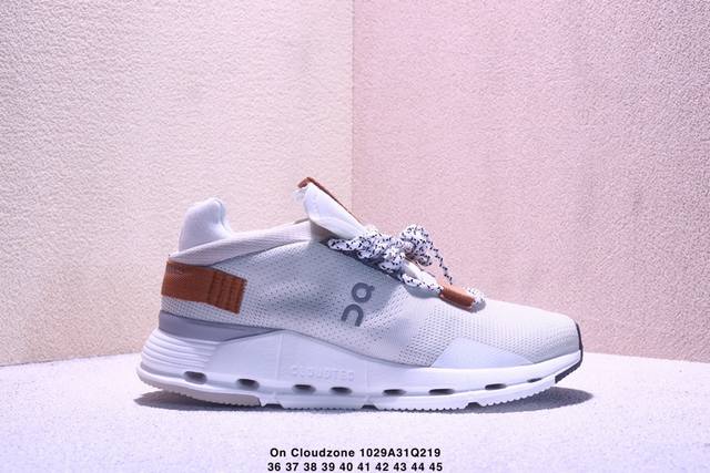 On Cloudzone X 4昂跑舒适百搭防滑耐磨 低帮休闲跑步鞋 昂跑运动品牌 开创于2010年 缓震着陆、强效回弹、轻柔质感的设计构思始终是On研制关键