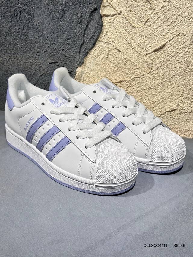 新品上市实拍 阿迪达斯Adidas三叶草 Originals Superstar贝壳头系列低帮经典百搭休闲运动板鞋 货号:Js1373 尺码:36-45 Qll