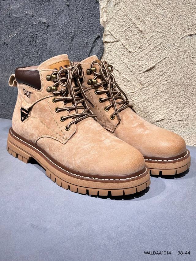 新品上市实拍 Cat纯原 广东大厂 新款 推土机 休闲时尚 男士休闲皮鞋 原单品质真标公司卡特男鞋广东纯原 历年经典热销款 新款头层牛皮耐磨防滑橡胶大底 固特异