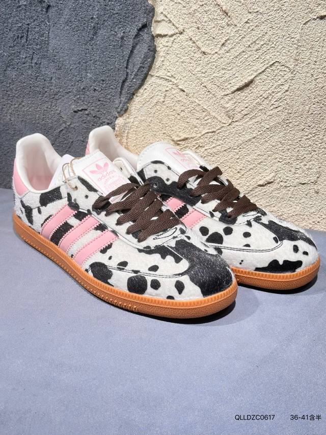 Adidas Samba Og 桑巴德迅板鞋立体Samba烫金Logo 区别市场一切版本 针车走线 冲孔均为最高标准打造 后跟港宝材料定型 反口弧度完美 Kk2