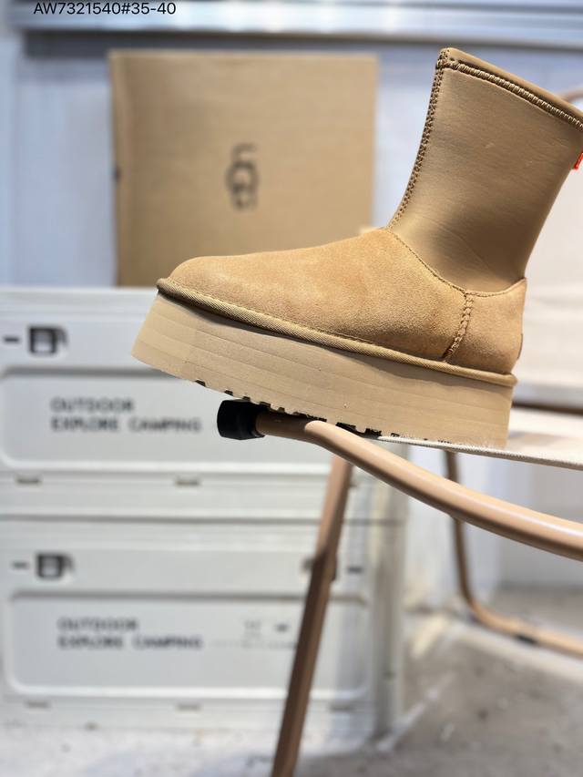 Ugg 百搭单品 秋冬新品 羊皮毛一体 代购专供品质 高弹Modern中底 外置防滑大底 套脚抽绳设计 穿脱十分方便 采用Tpu模压定型翻毛皮鞋面材质#选用17