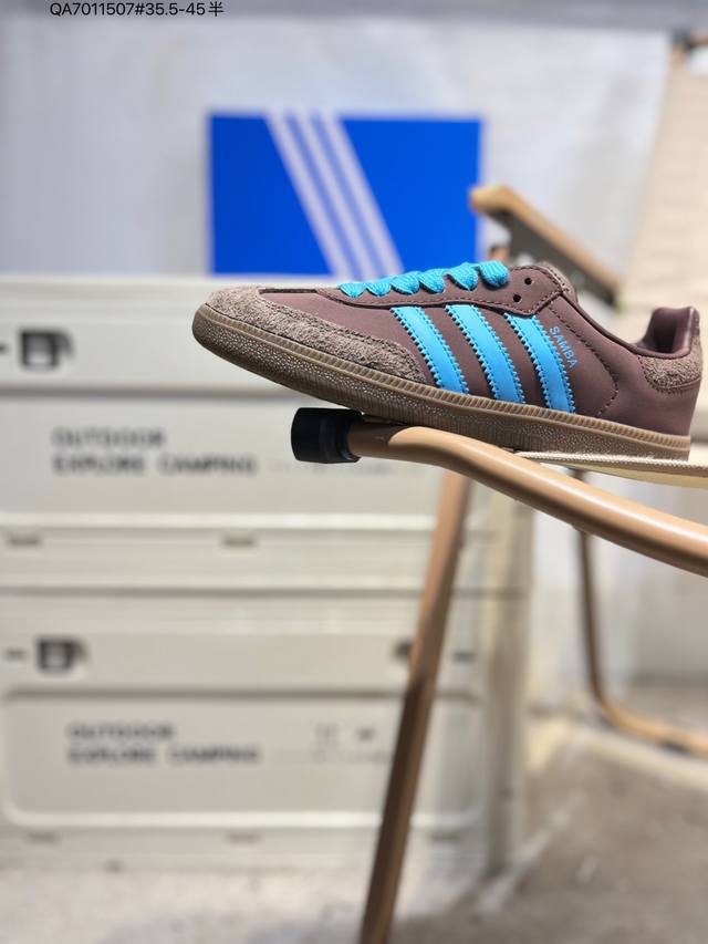 阿迪达斯三叶草Adidas Originals Samba Vegan Og”Spd“桑巴舞系列绅士德训足球风百搭低帮休闲运动板鞋Ji2733 Qa701 7#