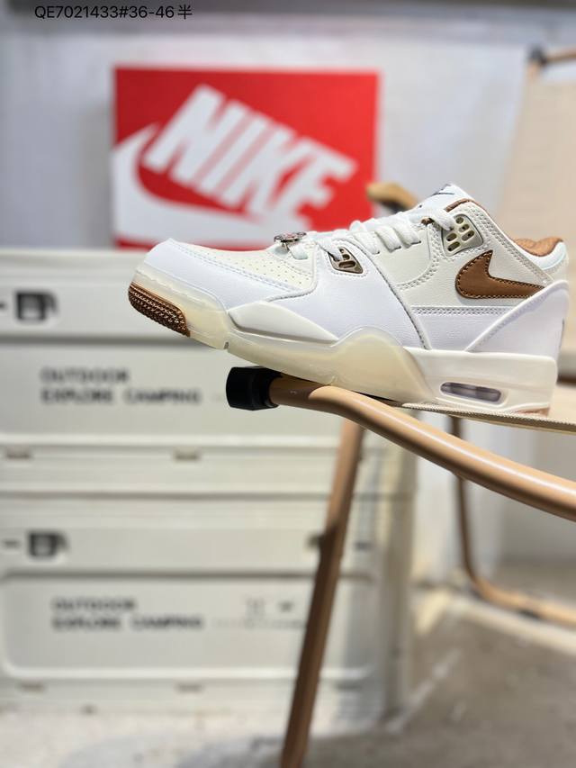 Nk Air Flight Aj89 男子运动鞋 Aj4兄弟款系列篮球鞋 重塑80年代后期非凡篮球战靴的经典风范,利落皮革结构搭载卓越缓震系统 重现传世经典的卓