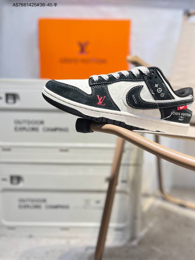 Lv X Nike Sb Dunk Low 大厂出品 极力推荐 新配色 原装头层材料 独家版型蒸餾加工 帶來的是更好的视觉和脚感体验 大厂纯原品质出货 清洁度