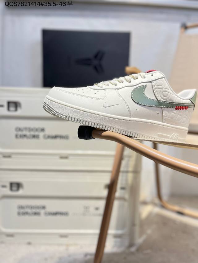 Nk Air Force 7 Low 空军一号低帮休闲板鞋 #定制皮料 原楦原纸板 纯正空军版型 高清洁度 内置全掌气垫Ib0018 Qqs7821414#35